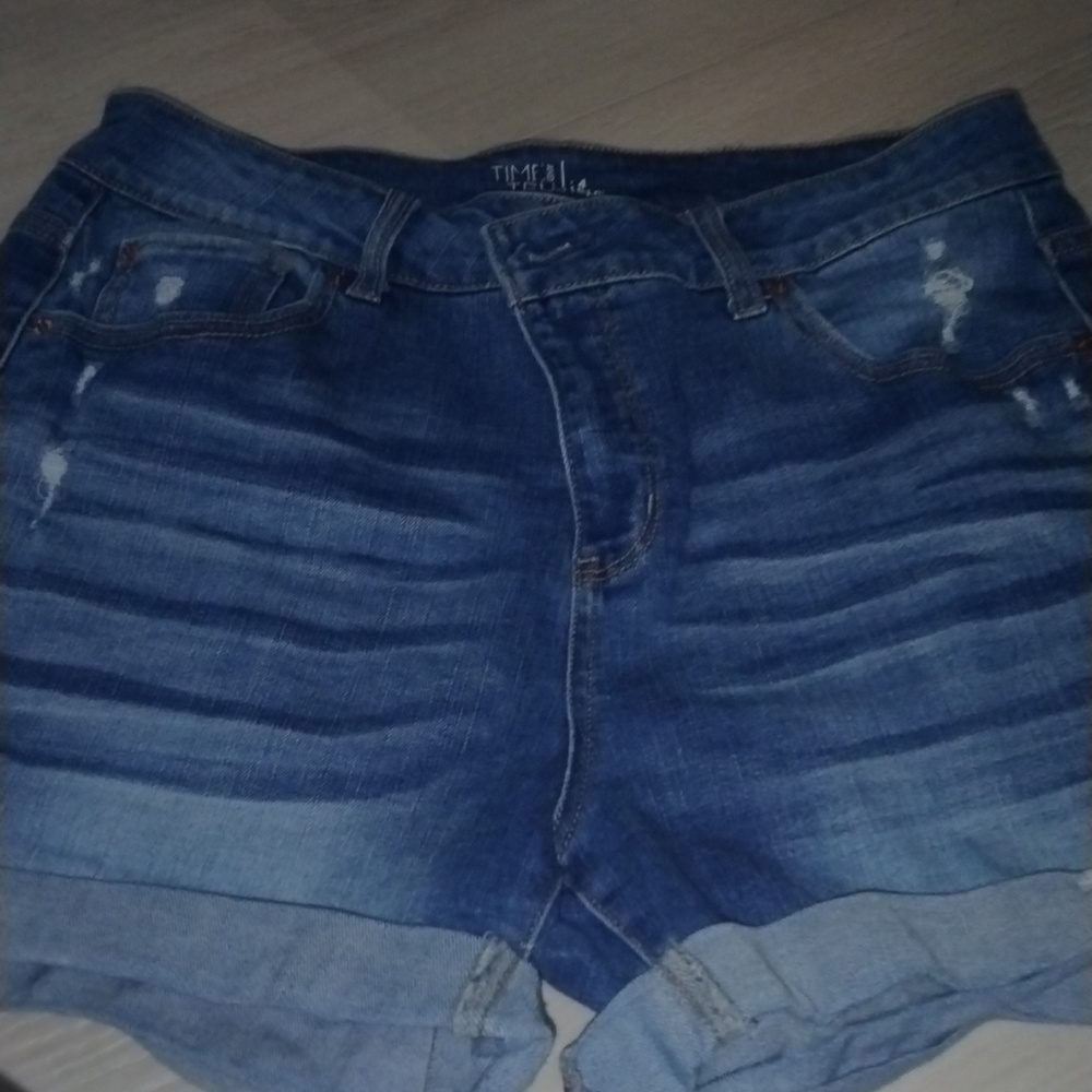 Blue jean shorts
